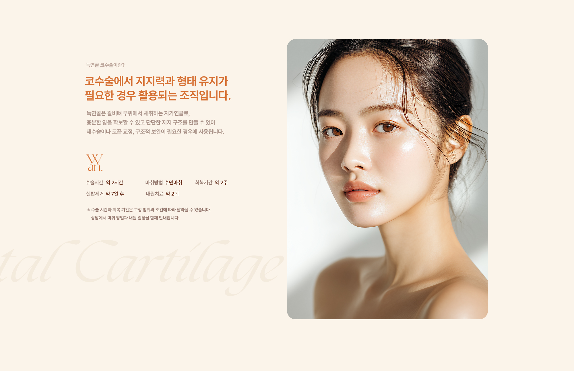 늑연골 코성형